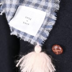 画像9: ROBE de PEAU  WOOL GAUZE TASSEL STOLE (9)