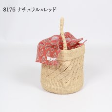 画像44: maison de soil　RAFFIA ONE HANDLE BARREL BAG　10色 (44)