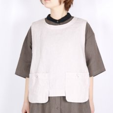 画像12: tumugu: リネンキャンバス 2wayベスト 3色 (12)
