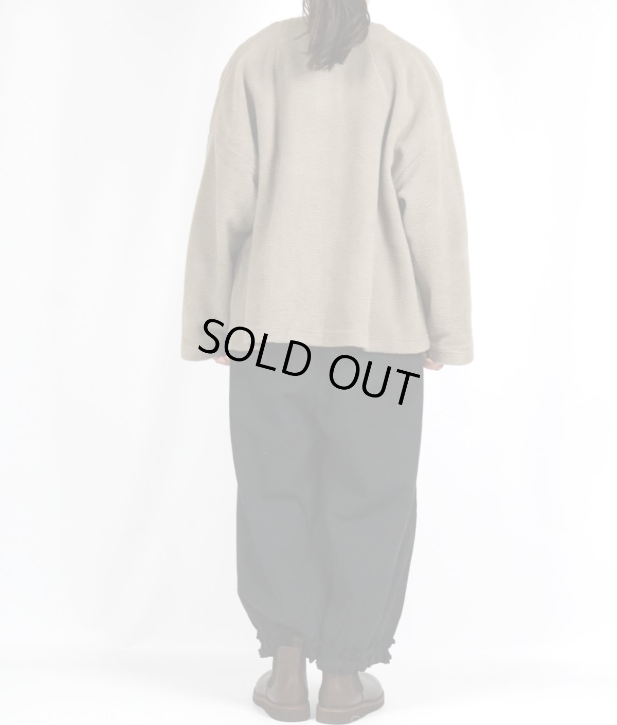 画像27: bluewillow コットン平織り無地起毛裾フリルパンツ 3色 (27)