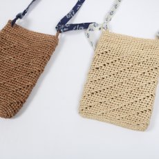 画像20: maison de soil　RAFFIA PHONE HOLDER BAG　2色 (20)
