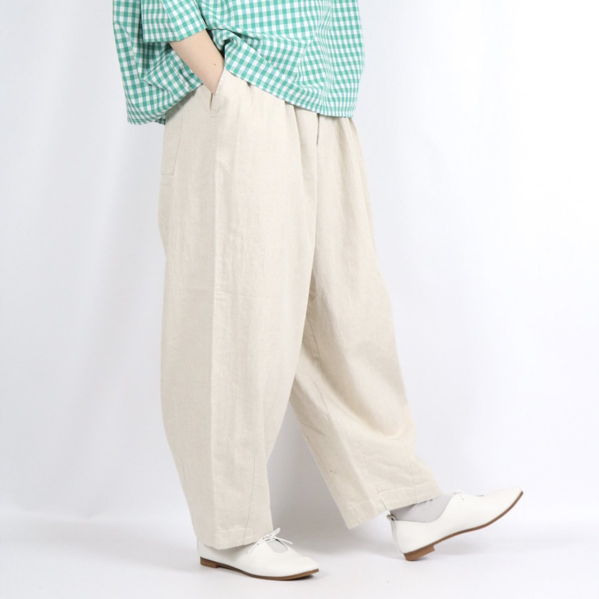 画像29: nachukara 綿麻デニム・ツイル コクーンパンツ 3色 (29)