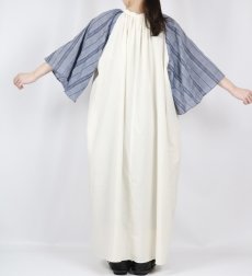 画像6: 【6月17日12:00までの期間限定販売】Nina Niina stripe sleeve flare dress (6)