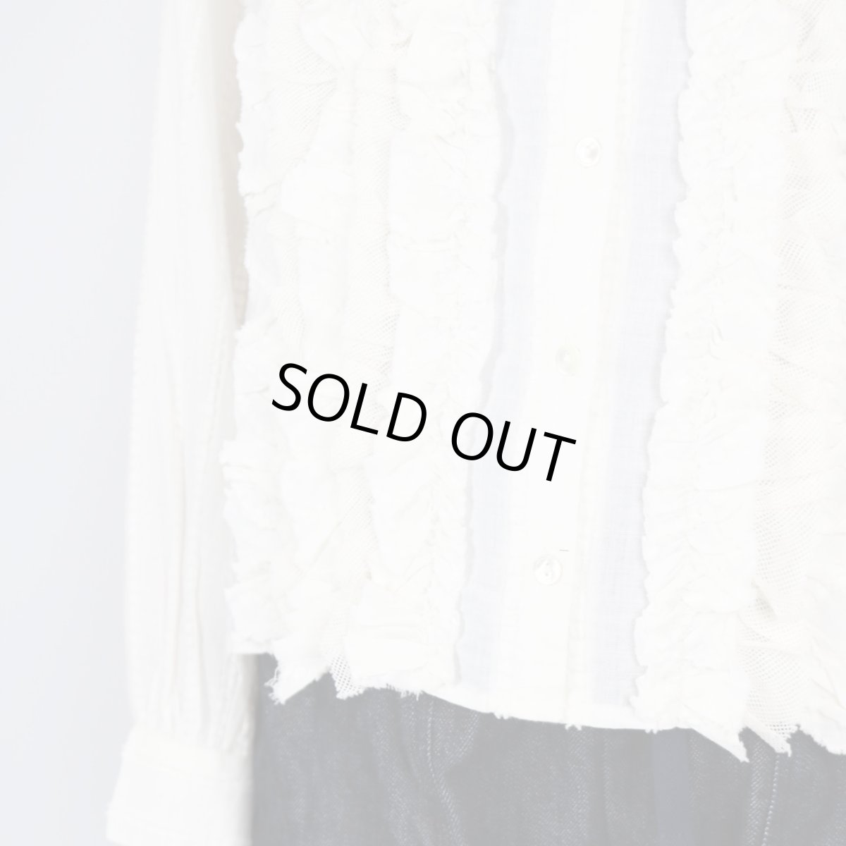 画像11: tumugu: ストライプフリンジドビーブラウス IVORY (11)