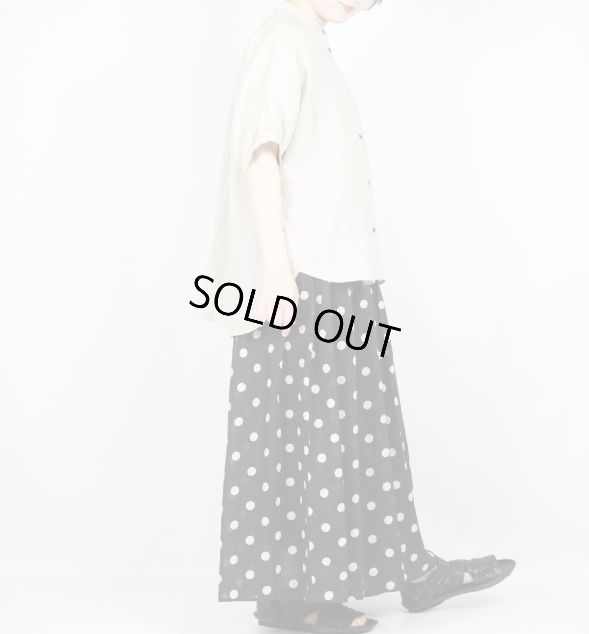 画像10: SOIL  80s COTTON VOILE DOT PRINT CULOTTES　２SIZE (10)