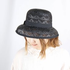 画像8: maison de soil  STRAW HAT WITH TAPE TRIMMING  2色 (8)