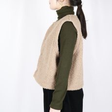 画像11: NARU   もこもこプードルパイル ショートベスト  3色 (11)