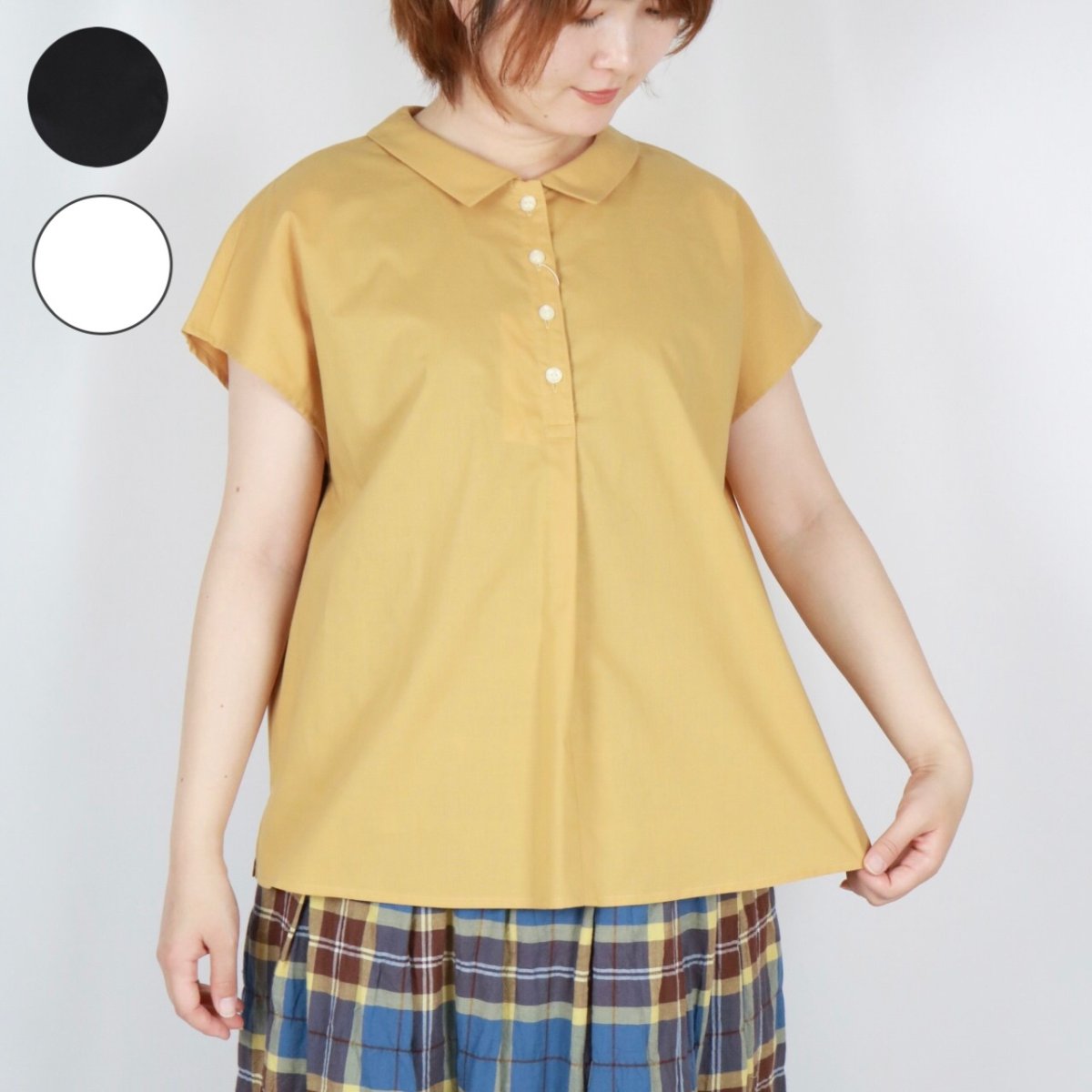 画像2: Vent d’ouest 60Sチューインローンシャツ　3色 (2)