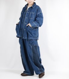 画像19: tumugu: 10ozデニムサロペット FADE BLUE (19)