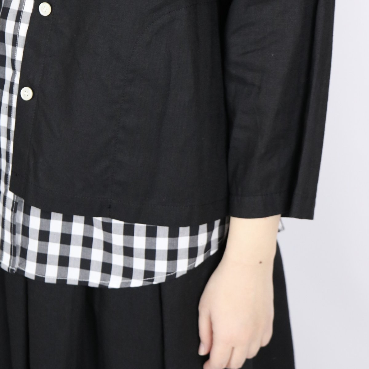 画像8: Vent d'ouest 綿麻７分袖ブラウス　3色 (8)