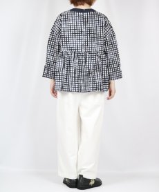 画像24: NARU  60ローンリップルチェック＆ストライプ ファッスンシャツ 2柄×2色 (24)