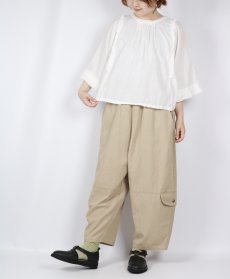 画像2: tumugu コットンヘンプウェザーティンカーゴパンツ 2色 (2)