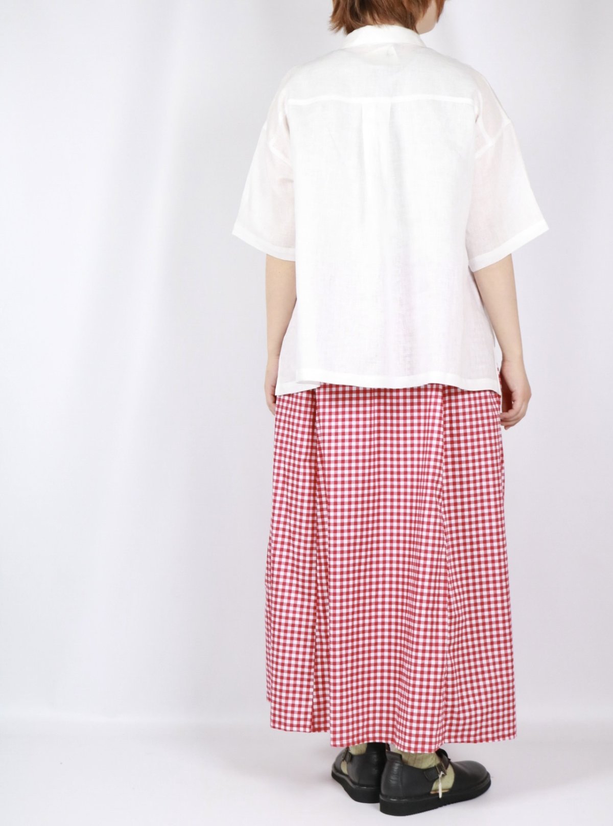 画像32: nachukara リネンポプリンシャツカラーブラウス 3色 (32)