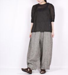 画像26: Gauze＃GATHER SLEEVE MODERNIST BLOUSE 3色 (26)