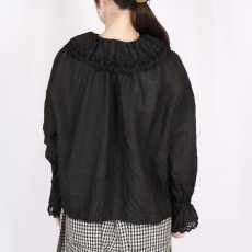 画像25: Gauze# ANTIQUE LACE FRILL 2WAY BLOUSE 2色 (25)