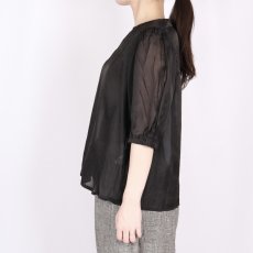 画像24: Gauze＃GATHER SLEEVE MODERNIST BLOUSE 3色 (24)