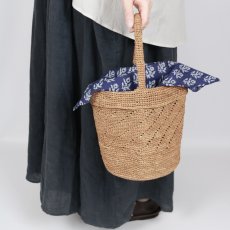 画像22: maison de soil　RAFFIA ONE HANDLE BARREL BAG　10色 (22)
