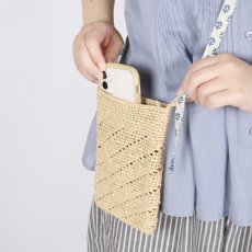画像8: maison de soil　RAFFIA PHONE HOLDER BAG　2色 (8)