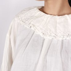画像13: Gauze# ANTIQUE LACE FRILL 2WAY BLOUSE 2色 (13)