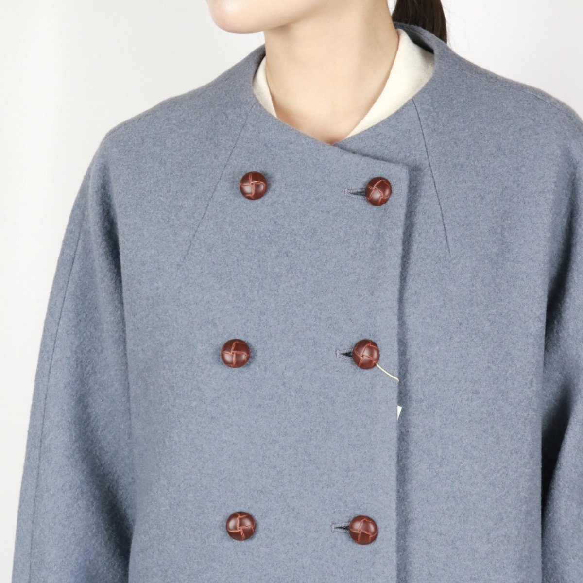 画像28: Vent d'ouest ウールソフト圧縮ノーカラーコート 4色 (28)