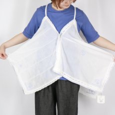 画像20: tumugu; 　カディコットンクロスステッチ刺繍キャミソール　2色 (20)