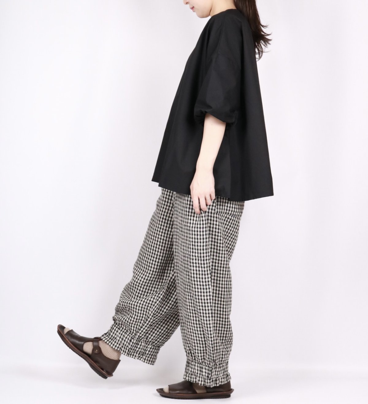 画像36:  NARU エッセンシャルブロード バルーンスリーブシャツ　3色 (36)