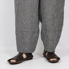 画像12: SOIL  60s LINEN CHECK EASY PANTS   (12)