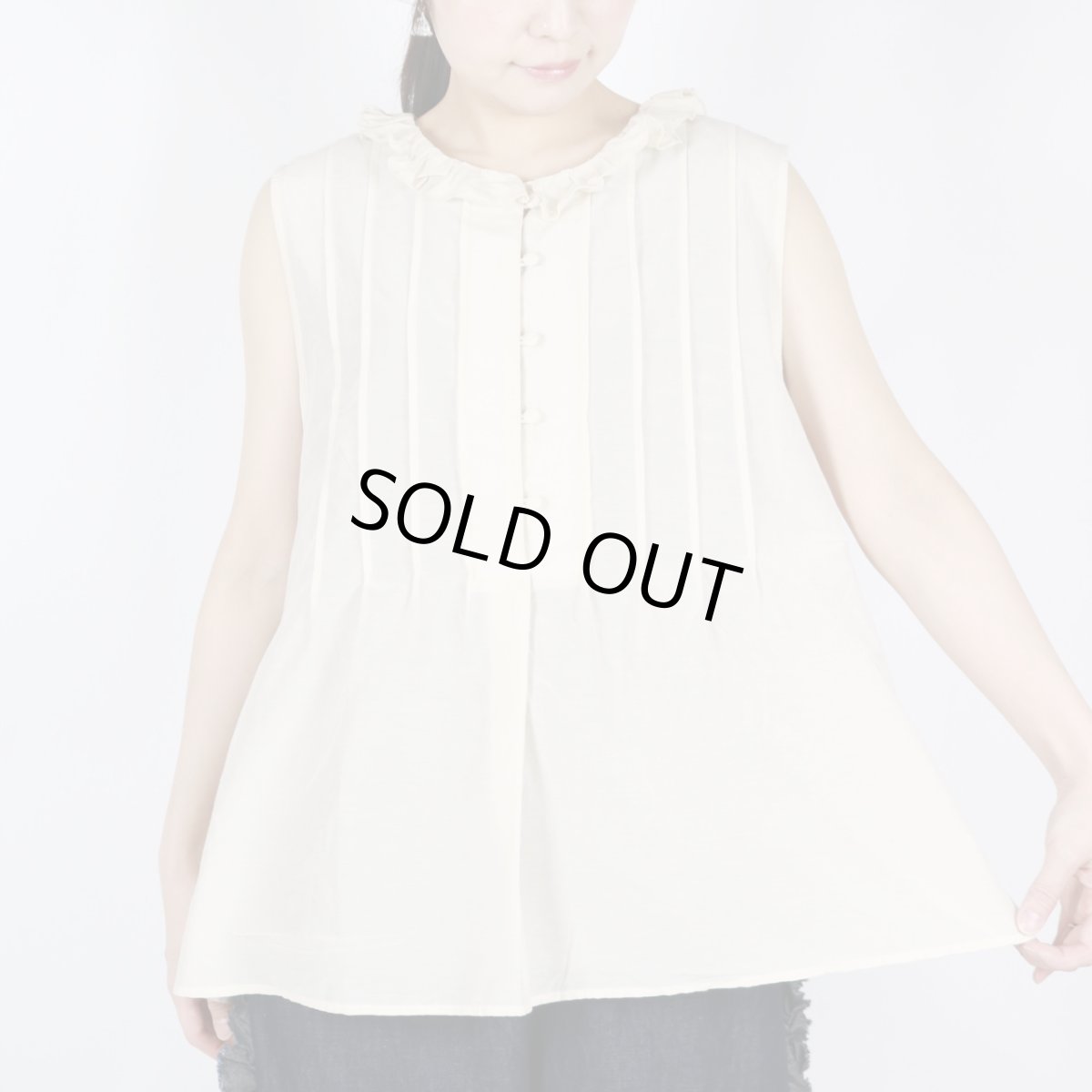 画像1: ROBE de PEAU　2WAYシアーブラウス　2色 (1)