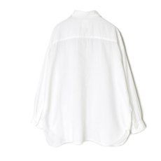 画像16: maison de soil  TWILL COTTON KHADI PLAIN (WASH) ROUND COLLAR SHIRT WITH RANDOM PINTUCK  (16)