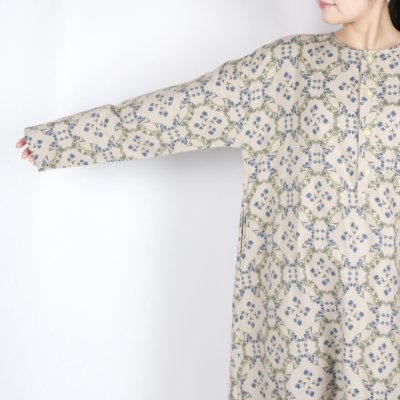 画像2: NARU 20ビエラ起毛バイアス花柄 ワンピース