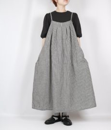 画像1: blue willow コットンリネンタックリボンキャミワンピース (1)