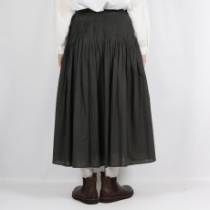 画像7: maison de soil     60s ORGANIC CAMBRIC PLAIN PINTUCK FLARED SKIRT 　2色　２サイズ (7)