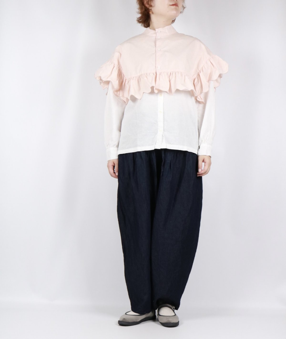 画像2: Gauze# ライトデニム クリムトパンツ (2)