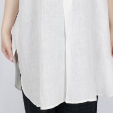 画像11:  SOIL 60s LINEN PLAIN BANDED COLLAR 3/4SL TUNIC 2色 (11)
