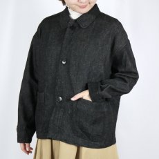 画像21: LABORATORY　ネップデニム フレンチワークジャケット　2色 (21)