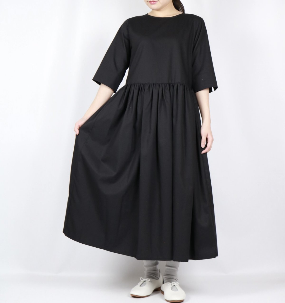 画像1: Vent d'ouest 50Sブロードルフタスワンピース (1)