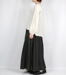 画像14: maison de soil     60s ORGANIC CAMBRIC PLAIN PINTUCK FLARED SKIRT 　2色　２サイズ (14)