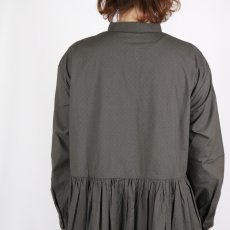 画像19: SOIL  40s POPLIN DOT PRINT BANDED COLLAR DRESS  2色 (19)