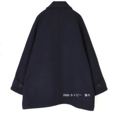 画像11: HTS HEAVY WEIGHT WOOL TWILL BALMACAAN SHORT COAT　ネイビー (11)