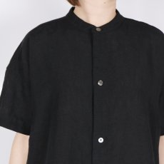 画像21:  SOIL 60s LINEN PLAIN BANDED COLLAR 3/4SL TUNIC 2色 (21)