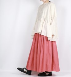 画像6: maison de soil 80s ORGANIC COTTON SMALL CHECK&VOILE PLAIN(OVER DYE) MINI PINTUCK PULLOVER 2色 (6)