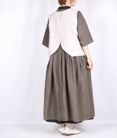 画像18: tumugu: リネンキャンバス 2wayベスト 3色 (18)