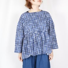 画像35: NARU  60ローンリップルチェック＆ストライプ ファッスンシャツ 2柄×2色 (35)