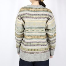 画像14: NARU リシェス フェアアイル柄 ニット 2色 (14)