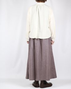 画像13: tukuroi リネンコットンツイル タックスカート　2色 (13)