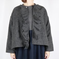 画像11: LABOLATORY  TWEED QUIET FRILL BLOUSE  2色 (11)