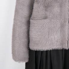 画像24: sosotto  フェイクファーニットカーデ   2色 (24)