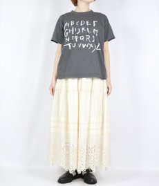 画像15: tumugu:ラフィ天竺 プリントTシャツ(アルファベット) 4色 (15)