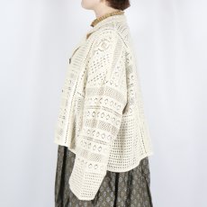 画像4: tumugu:  クロシェレース ジャケット 2色 (4)