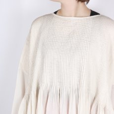 画像8: maison de soil 80s ORGANIC COTTON SMALL CHECK&VOILE PLAIN(OVER DYE) MINI PINTUCK PULLOVER 2色 (8)